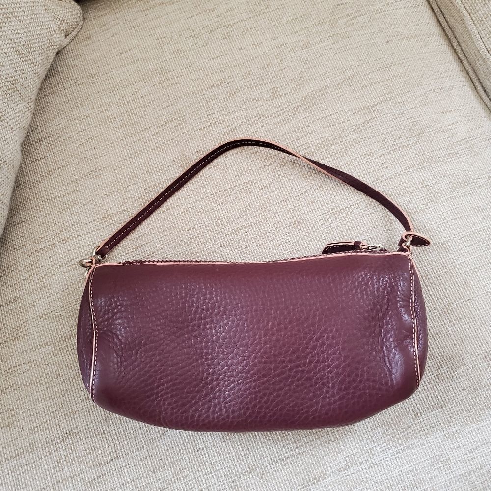 Cole Haan Purple Leather Satchel Shoulder Bag - Picture 3 of 11